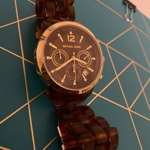 Tortoise Michael Kors Watch